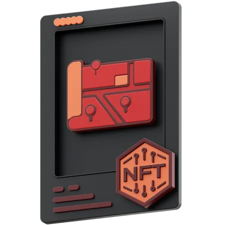 Região nft  3D Icon