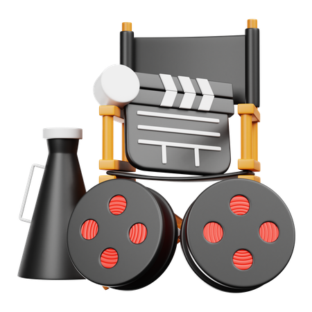 Regiestuhlpaket  3D Icon