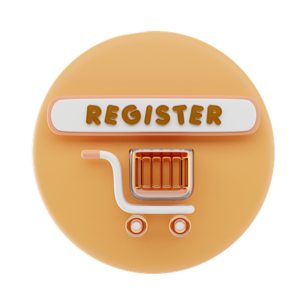 Register  3D Icon