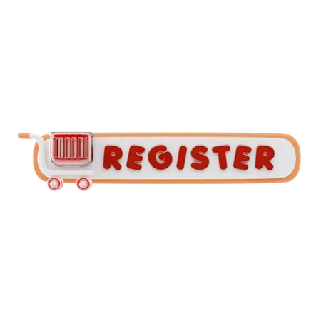Register  3D Icon