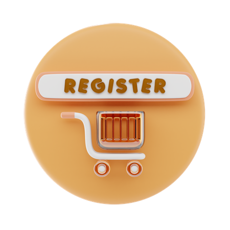 Register  3D Icon