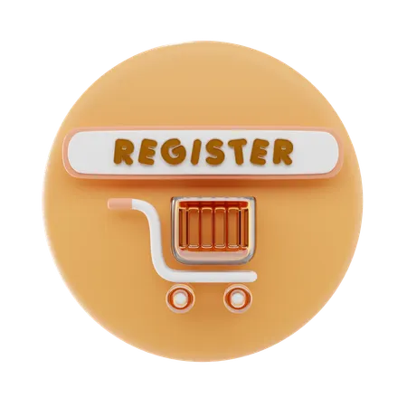 Register  3D Icon