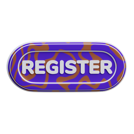 Register Button  3D Icon