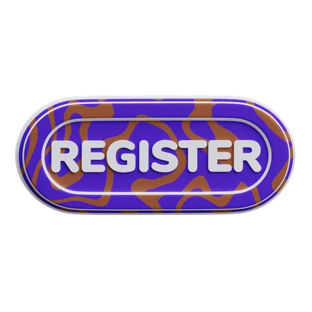 Register Button  3D Icon