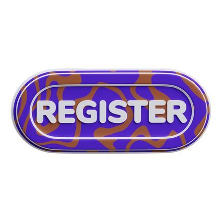 Register Button  3D Icon