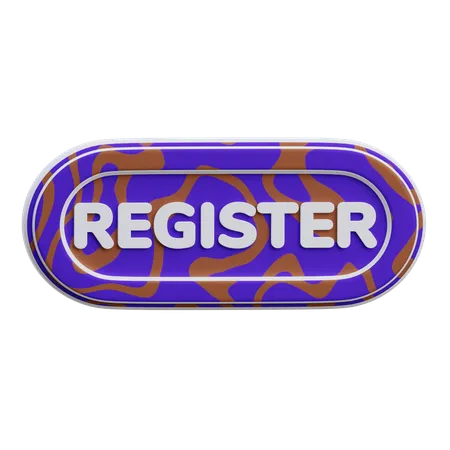 Register Button  3D Icon