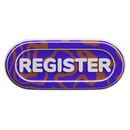 Register Button  3D Icon