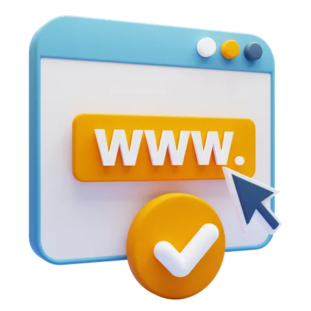 Registered Domain  3D Icon