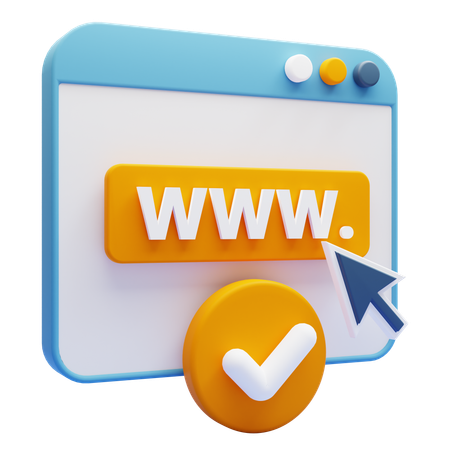 Registered Domain  3D Icon