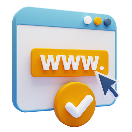 Registered Domain 3D Icon