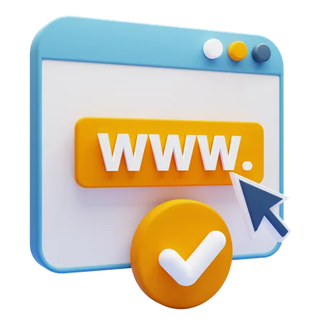 Registered Domain 3D Icon