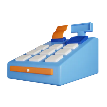 Registrierkasse 3D-Symbol  3D Icon