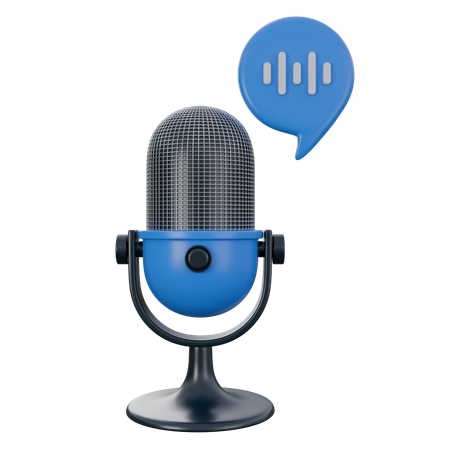 Registro de podcast  3D Icon
