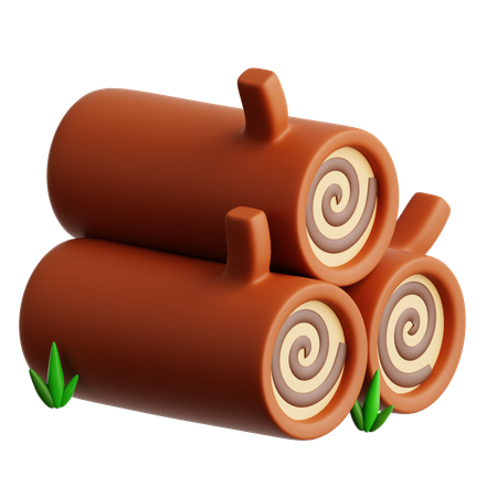 Registro de tronco  3D Icon