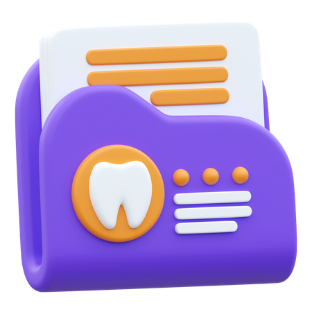 Registro dental  3D Icon