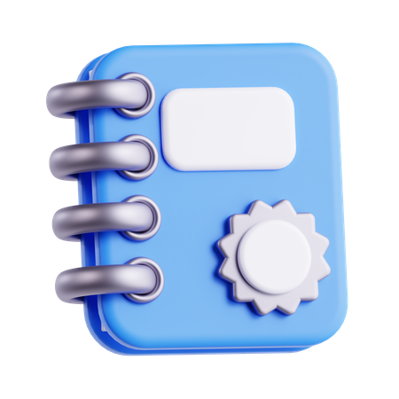 Registro no diário  3D Icon