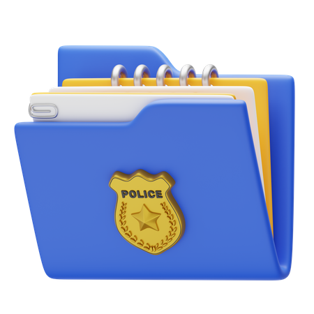 Registro policial  3D Icon