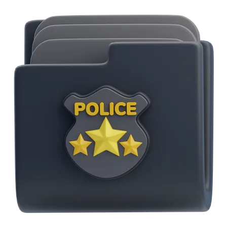 Registro policial  3D Icon