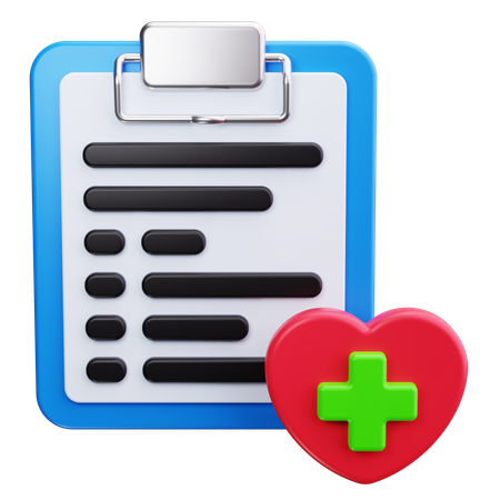 Registros médicos  3D Icon