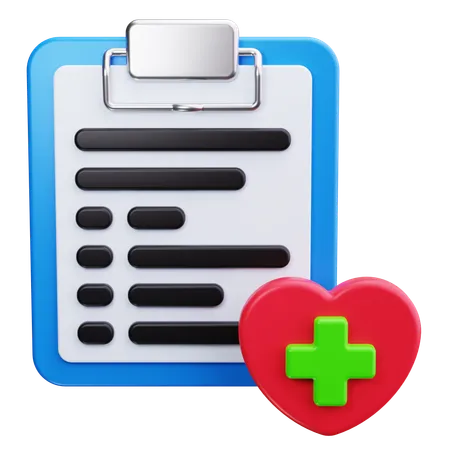 Registros médicos  3D Icon