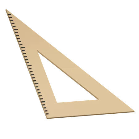 Establecer regla de triángulo cuadrado  3D Icon