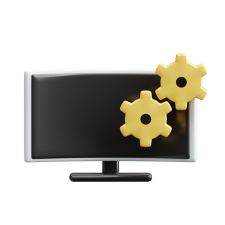 Réglage de l'ordinateur  3D Icon