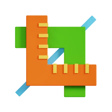 Règle  3D Icon