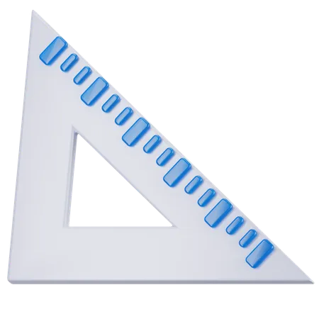 Règle triangulaire  3D Icon