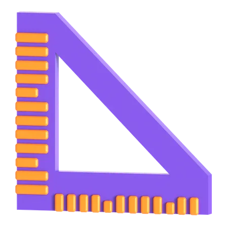 Triangle de règle  3D Icon