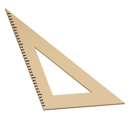 Définir une règle de triangle carré  3D Icon