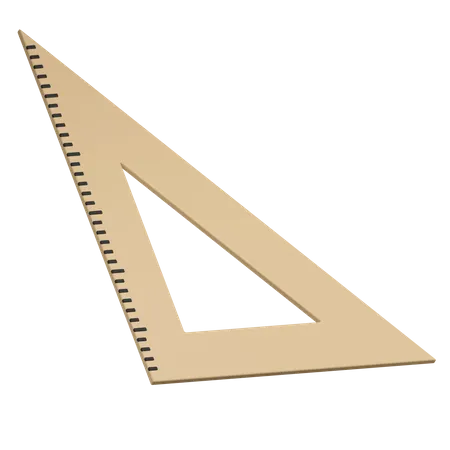 Définir une règle de triangle carré  3D Icon