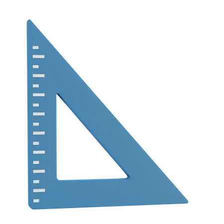 Règle triangulaire  3D Icon