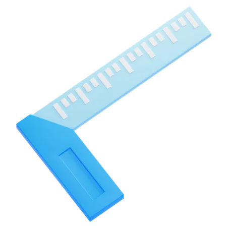 Régua em forma de l  3D Icon