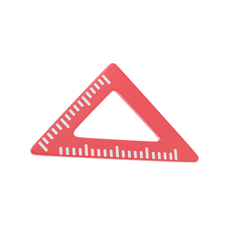 Régua triangular  3D Icon