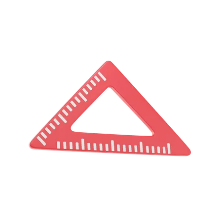 Régua triangular  3D Icon