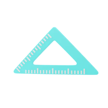 Régua triangular  3D Icon