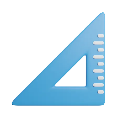 Régua triangular  3D Icon