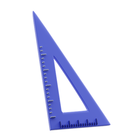 Régua triangular  3D Icon