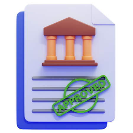 Regulatory Approval  3D Icon