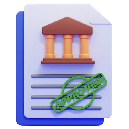 Regulatory Approval  3D Icon