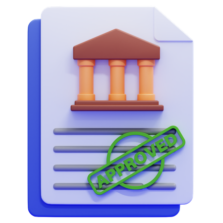 Regulatory Approval  3D Icon