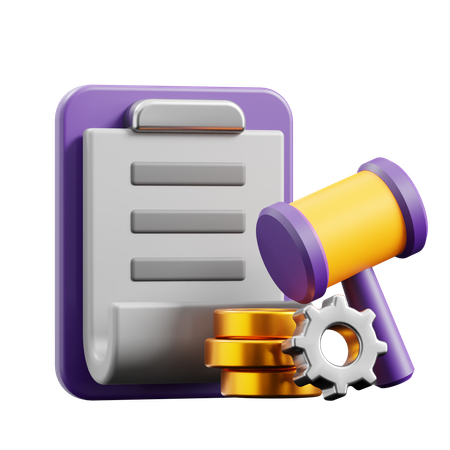 Regulatory Technology  3D Icon