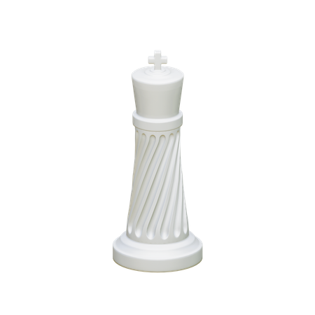 Rei branco  3D Icon