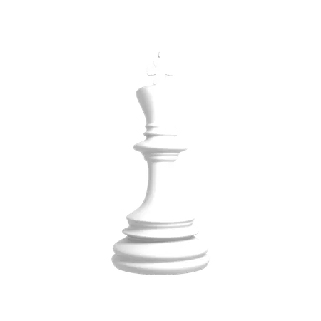Rei branco  3D Icon