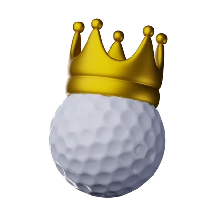 Rei da bola de golfe  3D Icon