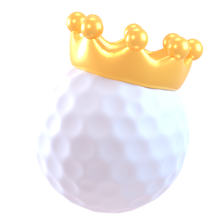 Rei da bola de golfe  3D Icon
