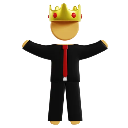 Rei dos negócios  3D Icon