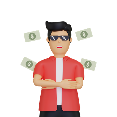 Reicher Investor  3D Icon