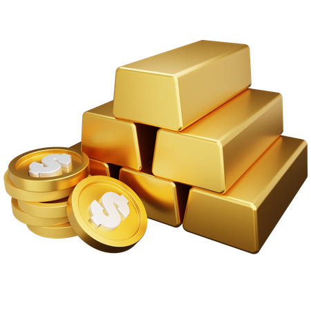 Reichtum schatz gold  3D Icon