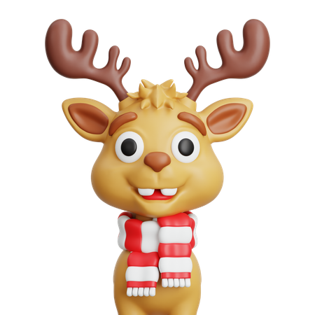 Reindeer 1  3D Icon